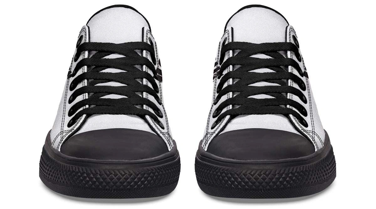 Pain & Gain Black Gymnastic Pattern Lowtop Sneakers - Image 5