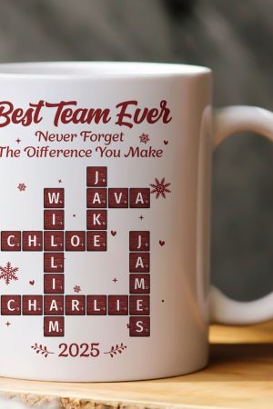 Best Team Ever Scrabble - Personalized Mug