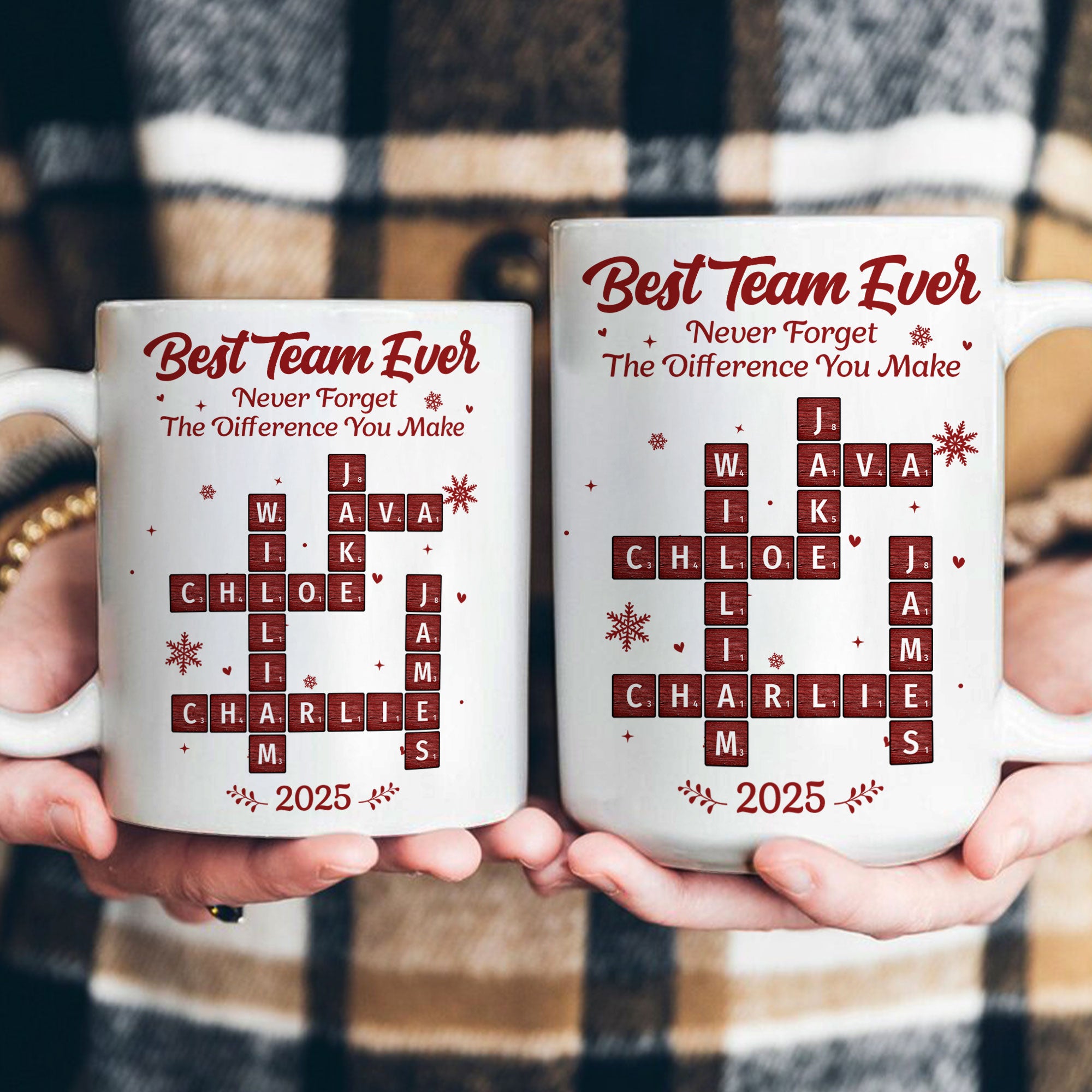 Best Team Ever Scrabble - Personalized Mug - Image 3