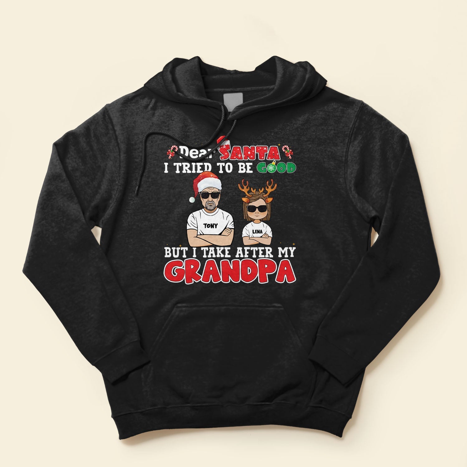 Dear Santa I Tried To Be Good - Personalized Shirt - Christmas Gift For Grandkid, Son,Daughter - Image 4