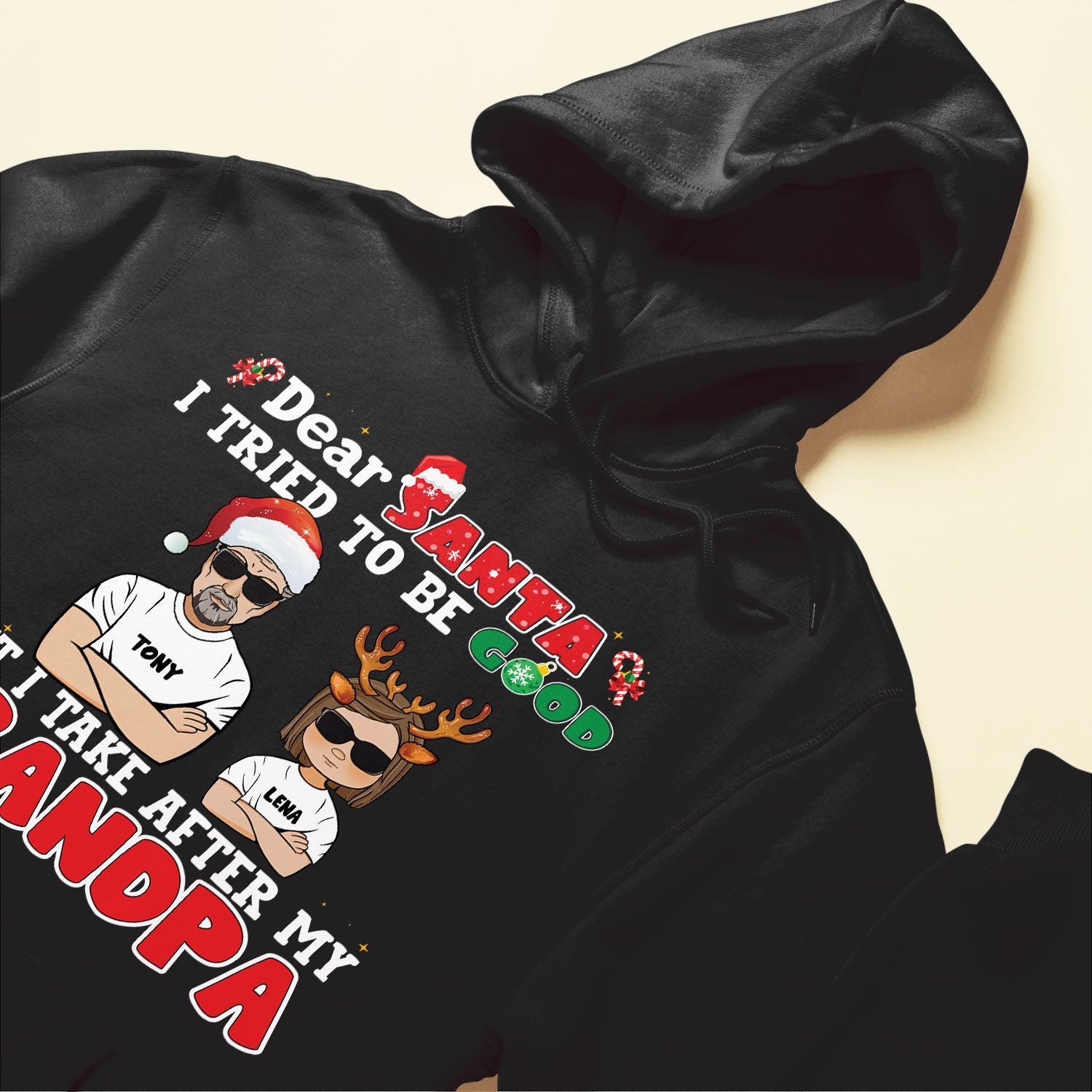 Dear Santa I Tried To Be Good - Personalized Shirt - Christmas Gift For Grandkid, Son,Daughter - Image 6