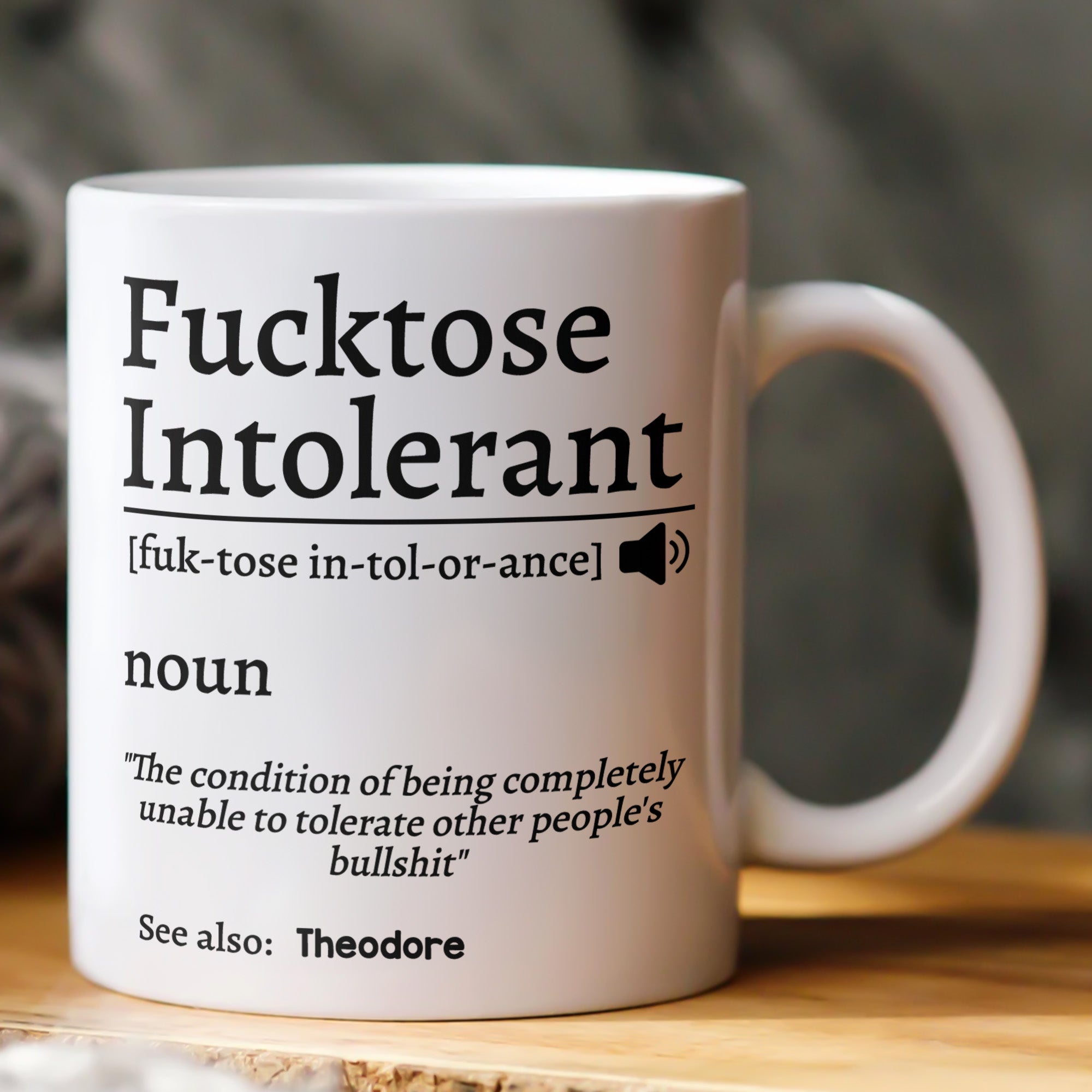 F*cktose Intolerant Funny Mug Fun Gift For Coworkers - Personalized Mug
