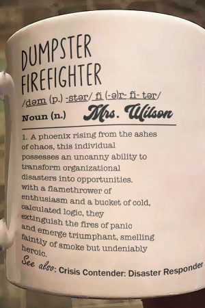 Funny Mug - Dumpster Firefighter - Fun Gifts For Coworker, Workplace Besties, Friends, Boss - Personalized Mug