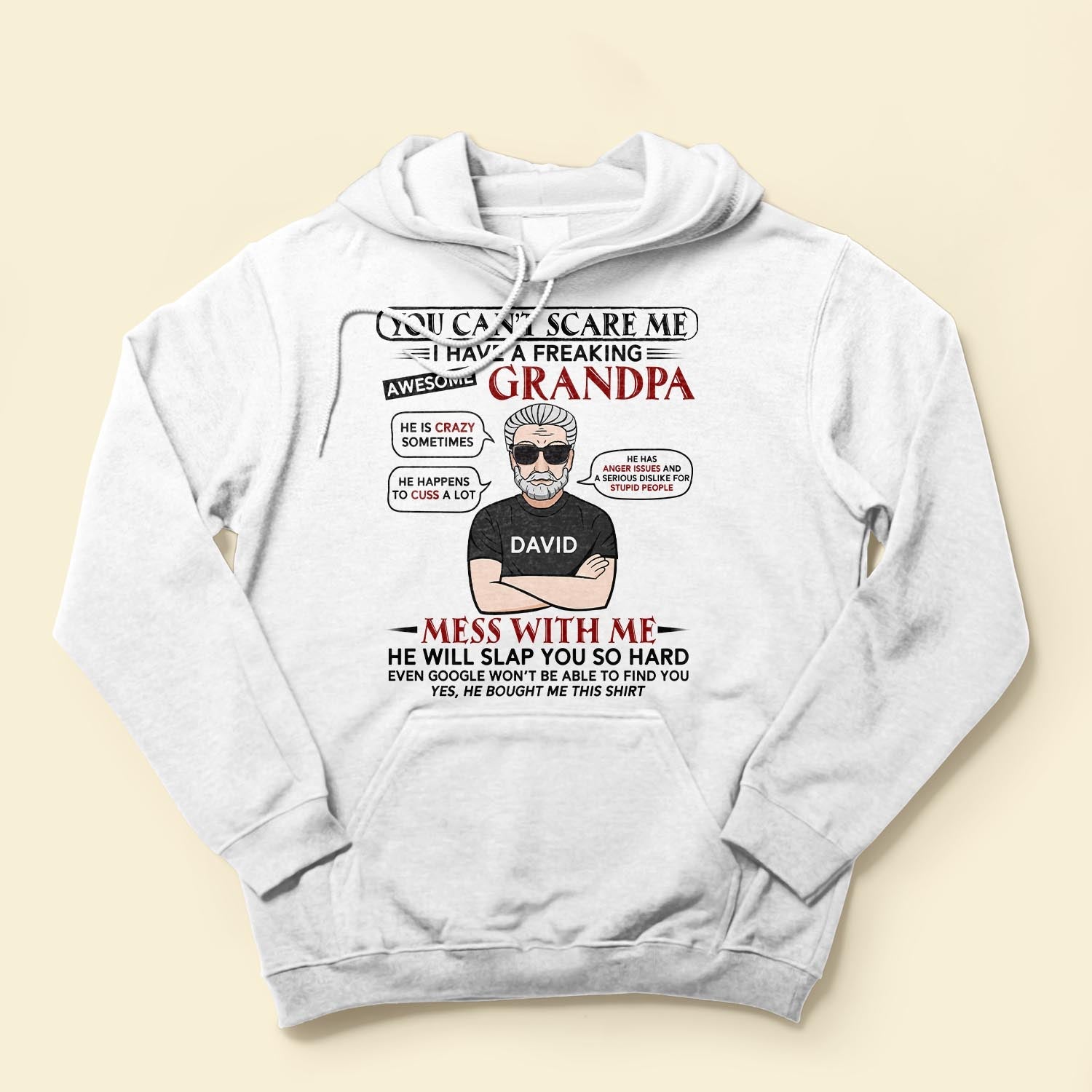 I Have A Freaking Awesome Grandpa - Personalized Shirt - Birthday, Back To School Gift For Grandkids, Grandchildren, Grandson, Granddaughter - Image 4