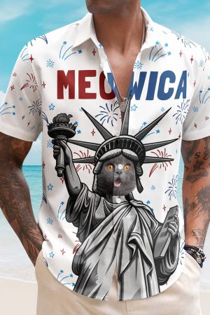 Meowica - Personalized Photo Hawaiian Shirt