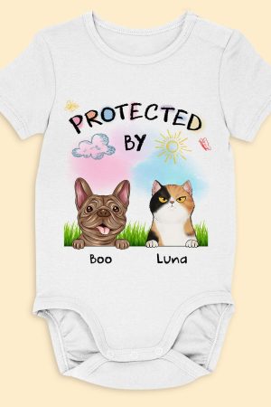 Protected By - Personalized Custom Shirt & Baby Onesie