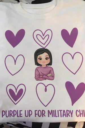 Purple Up For Military Child - Personalized Shirt