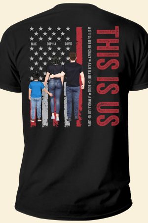 This Is Us Family - Personalized Back Printed Shirt