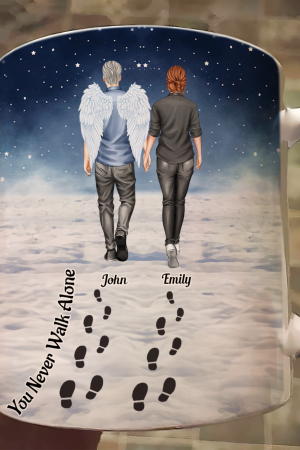 You Never Walk Alone - Memorial Gift For Loss Of Loved Ones - Personalized Mug