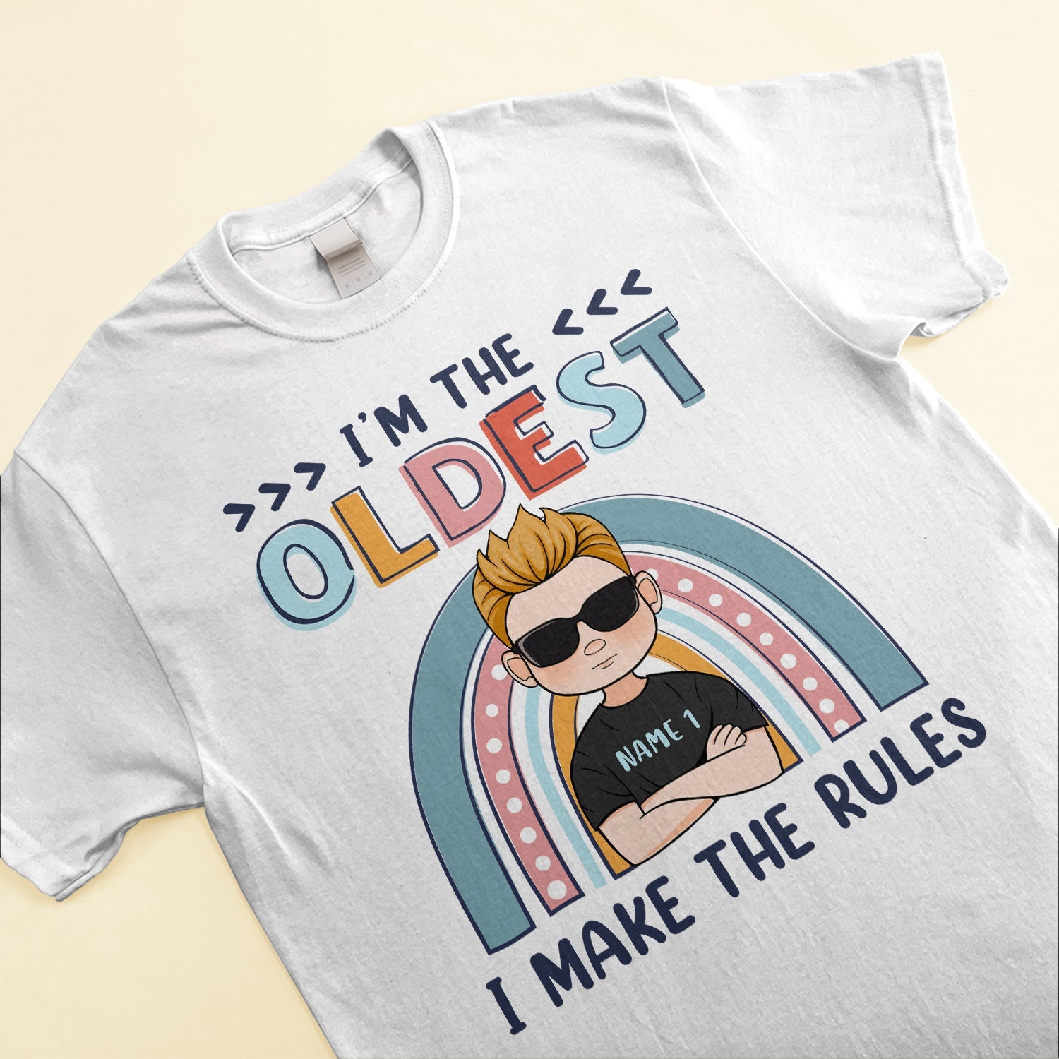 Sibling Squad - Personalized Shirt - Gift For Sibling - Kids Illustration - Image 2